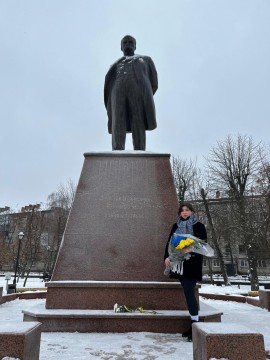 До Дня Соборності України покладено квіти до пам’ятника Тарасу Шевченку