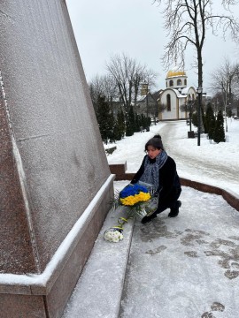 До Дня Соборності України покладено квіти до пам’ятника Тарасу Шевченку