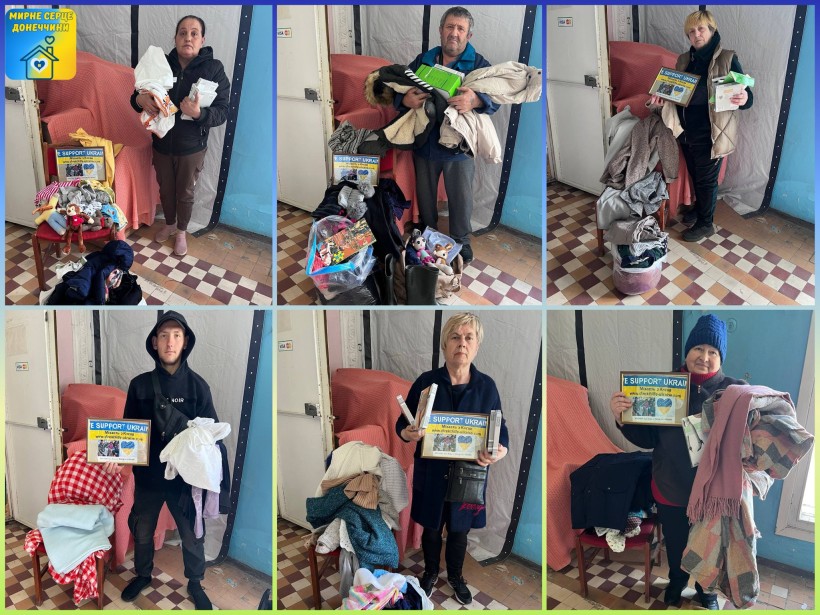 Відбулася чергова видача гуманітарної допомоги для ВПО в "Мирному серці Донеччини"