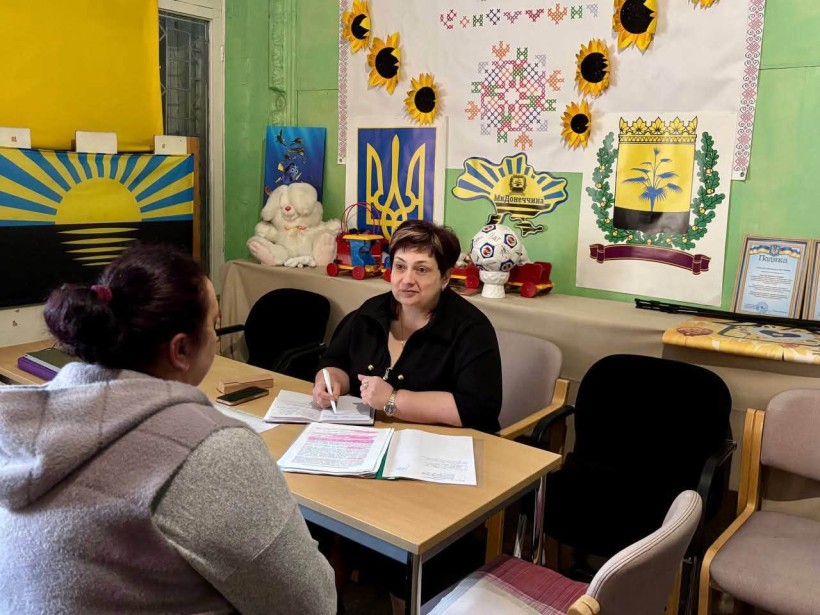 У Центрі підтримки ВПО «Мирне серце Донеччини» Надія Сердюкова провела особистий прийом громадян