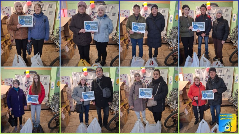 У Центрі підтримки ВПО «Мирне серце Донеччини» видали чергову партію гуманітарної допомоги для громадян