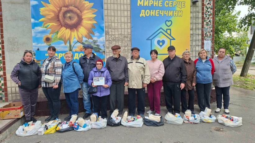 У Центрі підтримки ВПО «Мирне серце Донеччини» у місті П’ятихатки 168 родин отримали гуманітарну допомогу