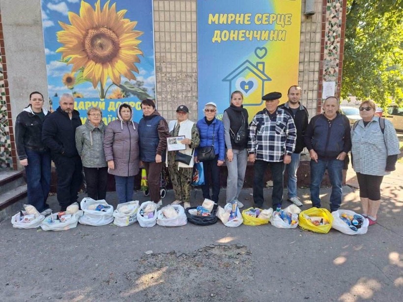 124 родини ВПО отримали гуманітарну допомогу в Центрі підтримки «Мирне серце Донеччини»