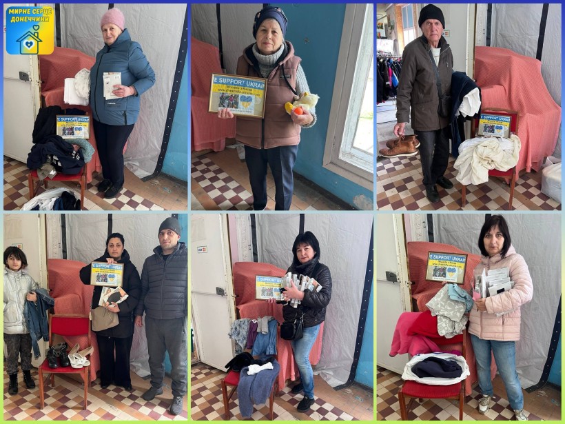 Відбулася чергова видача гуманітарної допомоги для ВПО в "Мирному серці Донеччини"