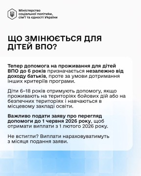 Мінсоцполітики розширило програму підтримки для ВПО