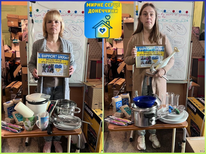 В Центрі підтримки ВПО "Мирне серце Донеччини" відбулася чергова видача гуманітарної допомоги