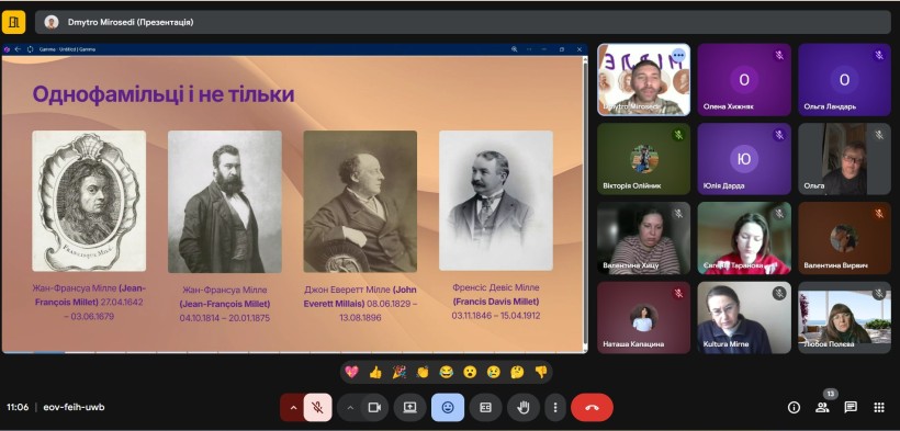 «Культурний понеділок» присвячений митцям із прізвищем Мілле