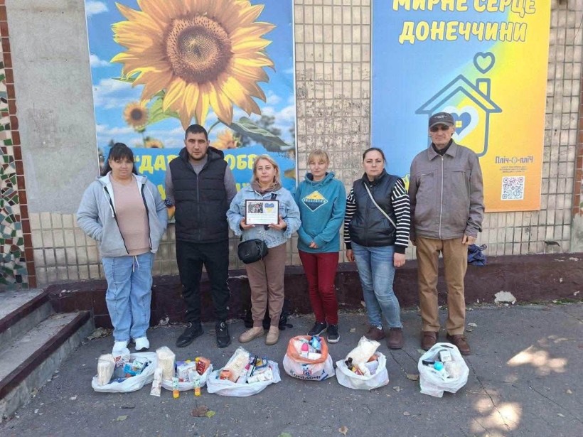 124 родини ВПО отримали гуманітарну допомогу в Центрі підтримки «Мирне серце Донеччини»