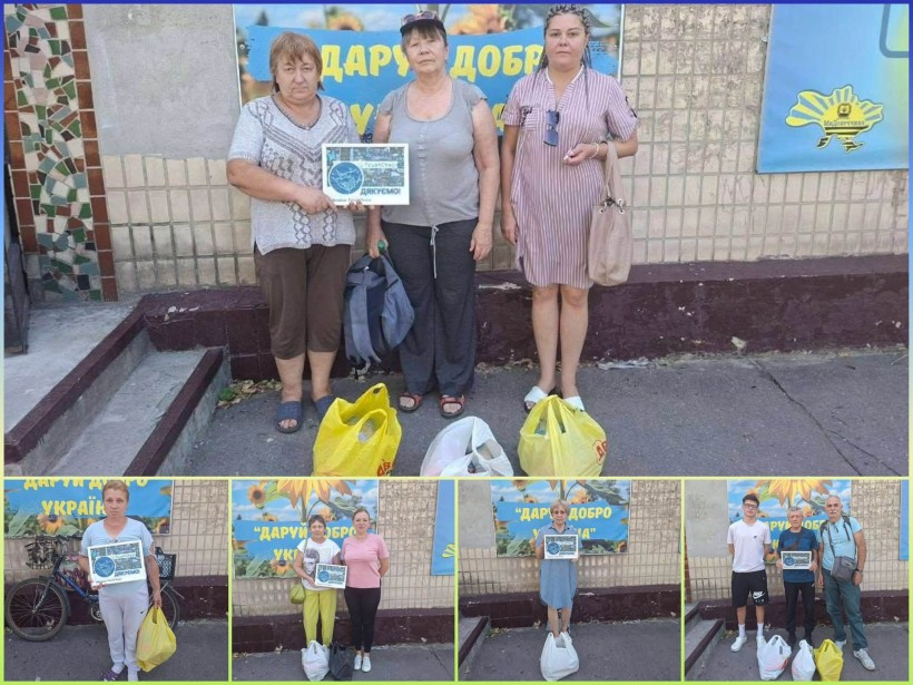 На базі Центру підтримки ВПО «Мирне серце Донеччини» у місті П’ятихатки організовано чергову видачу гуманітарної допомоги