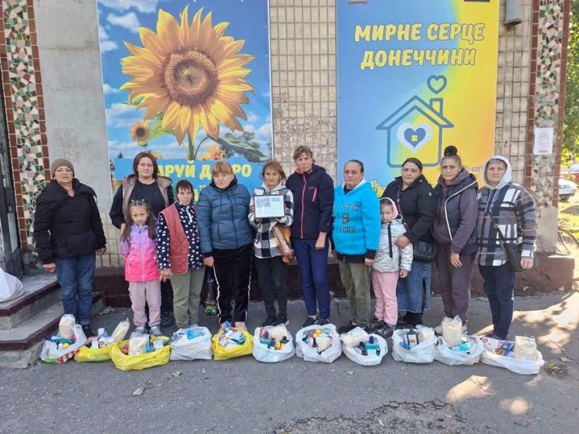 124 родини ВПО отримали гуманітарну допомогу в Центрі підтримки «Мирне серце Донеччини»