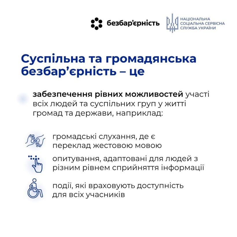 25 - 31 травня Національний тиждень безбар’єрності