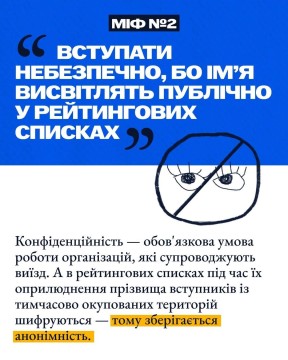 5 міфів щодо вступу в Україні для молоді з окупованих територій