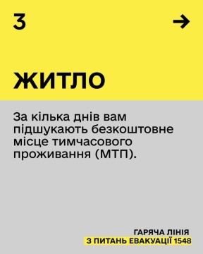 Гаряча лінія з питань евакуації - 1548