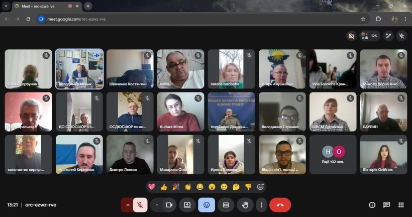 Відбулося засідання колегії Управління фізичної культури та спорту Донецької обласної державної адміністрації