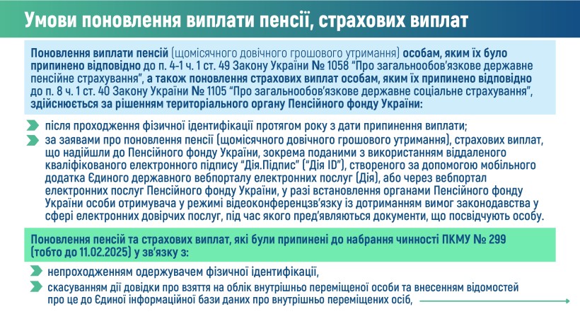 Особливості проходження ідентифікації у 2026 році одержувачами пенсійних та страхових виплат