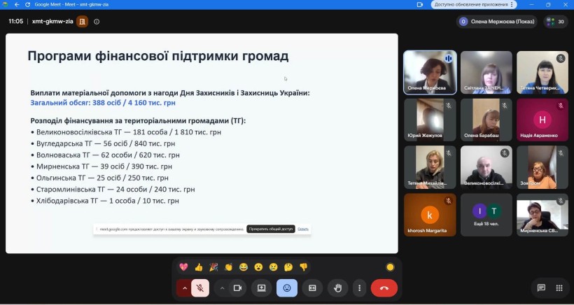 Відбулося засідання Координаційного центру підтримки цивільного населення при Волноваській райдержадміністрації