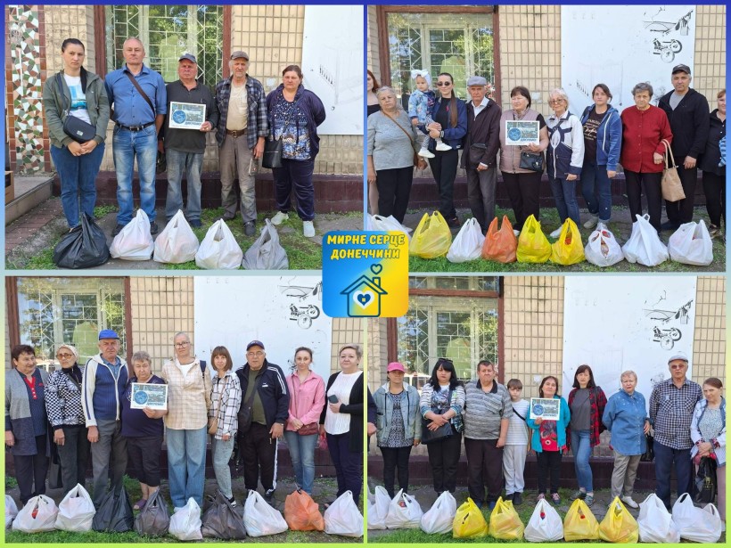 Відбулася чергова видача гуманітарної допомоги для ВПО в "Мирному серці Донеччини"