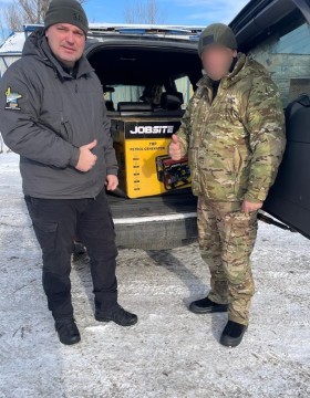 Підтримка війська в дії: передано генератор для забезпечення автономного живлення
