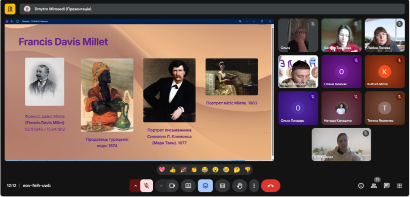 «Культурний понеділок» присвячений митцям із прізвищем Мілле