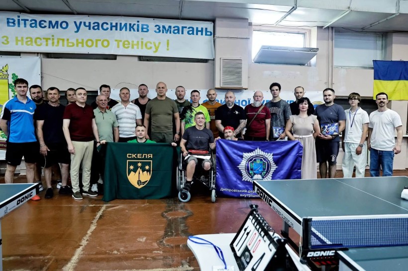У Дніпрі відбувся перший відкритий турнір Донецької області з настільного тенісу серед ветеранів війни, військовослужбовців та членів їхніх родин