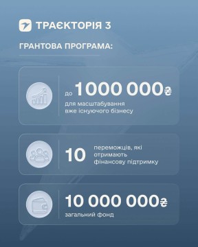 10 000 000 гривень грантового фонду — стартувала реєстрація на третій сезон освітньо-грантової програми «Траєкторія»
