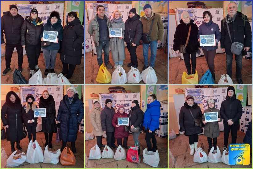 Чергова гуманітарна допомога для ВПО у Центрі «Мирне серце Донеччини»