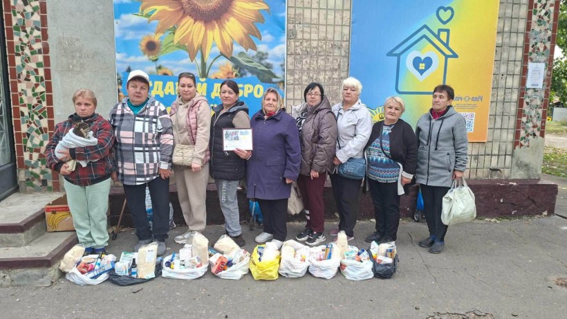 У Центрі підтримки ВПО «Мирне серце Донеччини» у місті П’ятихатки 168 родин отримали гуманітарну допомогу
