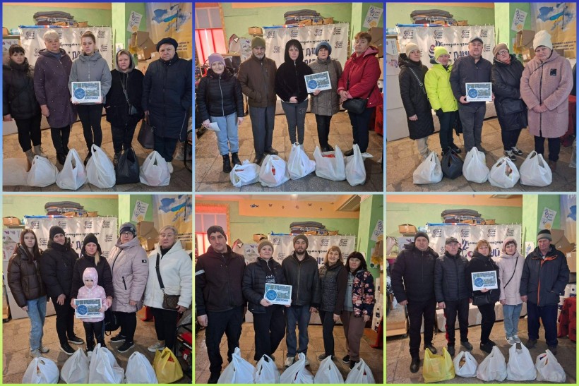 На базі Центру підтримки ВПО «Мирне серце Донеччини» видано чергову гуманітарну допомогу