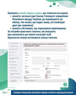 ЯК ПОДАТИ ЗАЯВУ НА ОТРИМАННЯ ДОПОМОГИ НА ПРОЖИВАННЯ ВПО ОНЛАЙН НА ПОРТАЛІ ПФУ