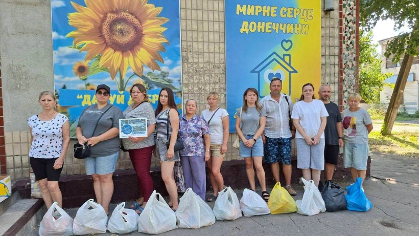 Чергову допомогу отримали 150 внутрішньо переміщених осіб у Центрі підтримки ВПО «Мирне серце Донеччини»