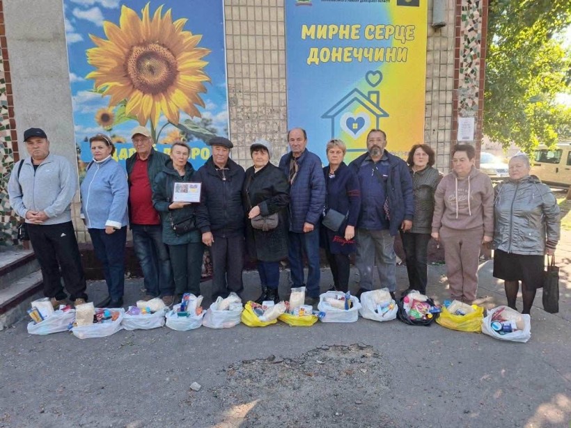 124 родини ВПО отримали гуманітарну допомогу в Центрі підтримки «Мирне серце Донеччини»