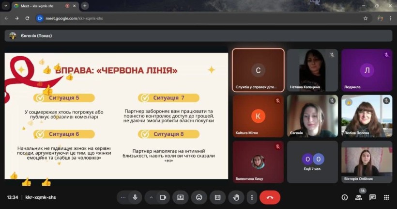 У рамках Всеукраїнської акції «16 днів проти насильства» проведено онлайн-захід «СТОП насильство»